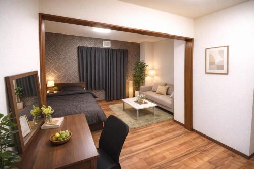 Khu vực ghế ngồi tại KIYAZA River Sapporo