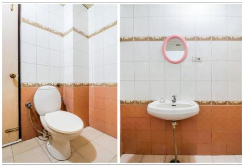 Koupelna v ubytování Sunrise Grand Inn Near Agra Lucknow Express Way - Lift and Restaurant Service # Fully Air conditioning Premium Room - Best Premium Hotel In Lucknow