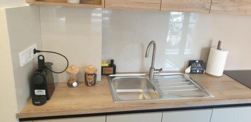 Køkken eller tekøkken på BlackGeorge Apartment Mountain View