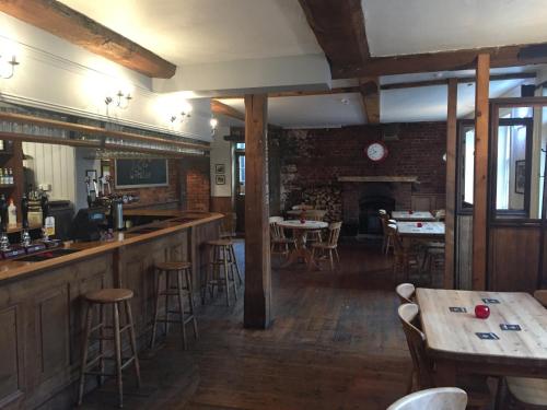 The lounge or bar area at The Red Lion 