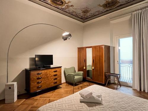 Кровать или кровати в номере Hotel la Scala