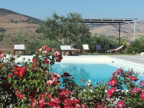 Πισίνα στο ή κοντά στο Masseria Acque Di Palermo