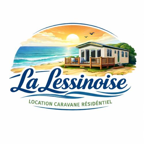 Un logotipo de resort para un restaurante vacacional caribeño. en La Lessinoise - Park Costa Bredene, en Bredene