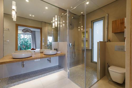 Koupelna v ubytování Villa Maynaya