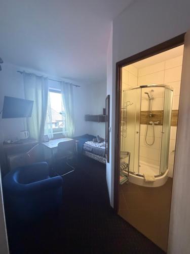 Koupelna v ubytování Dom Wczasowy Barbara