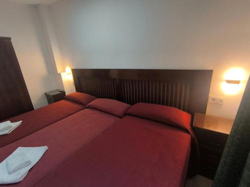 En eller flere senge i et værelse på Pension veracruz1