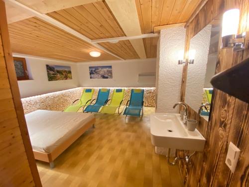 Postel nebo postele na pokoji v ubytování Apartmenthaus Pernull