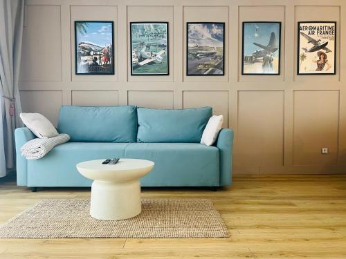 Posezení v ubytování Otopeni Airport Apartment - King Bed - Free Shuttle Included