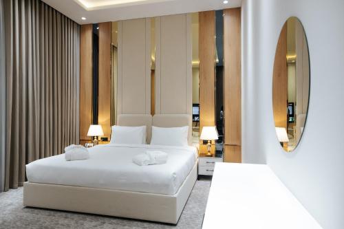 Postel nebo postele na pokoji v ubytování AD Bellagio