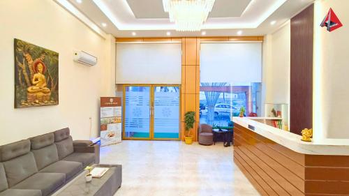 Χώρος καθιστικού στο Ayansh Klyde Inn, Lucknow