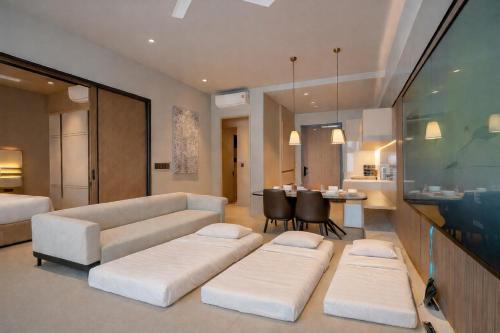 Χώρος καθιστικού στο Antara 2 bedroom 9 min walk to genting 9Pax