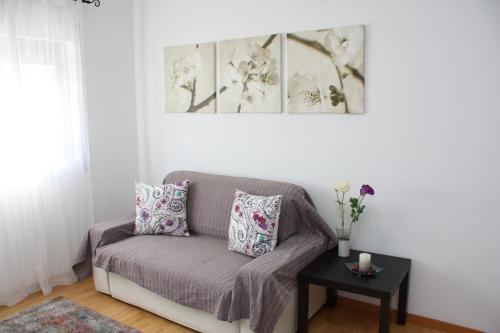 Et opholdsområde på Apartamento Mar e Serra