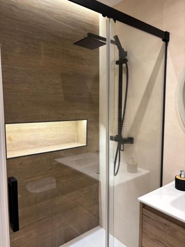 Et badeværelse på Alojamiento Los Alamos