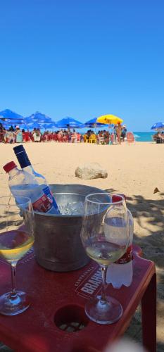 Drinks på Apartamento para temporada 2 quartos coqueiral de itaparica Edifício Angélica 302