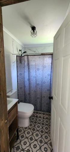 Ένα μπάνιο στο Cabañas Puelche