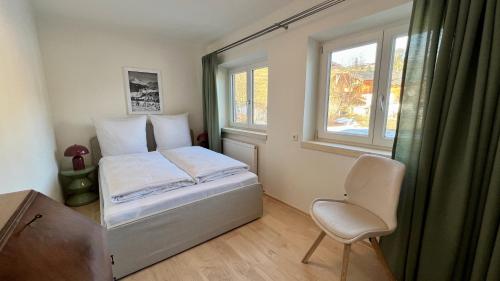 En eller flere senge i et værelse på Die Talstation