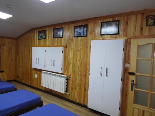 En eller flere senge i et værelse på Pokoje pod Turbaczem