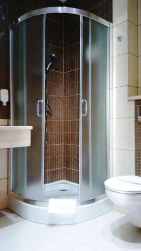 Koupelna v ubytování Hotel Zawiercie