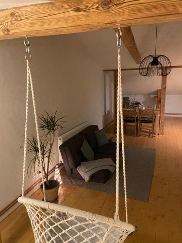 Et opholdsområde på Cesis city apartment