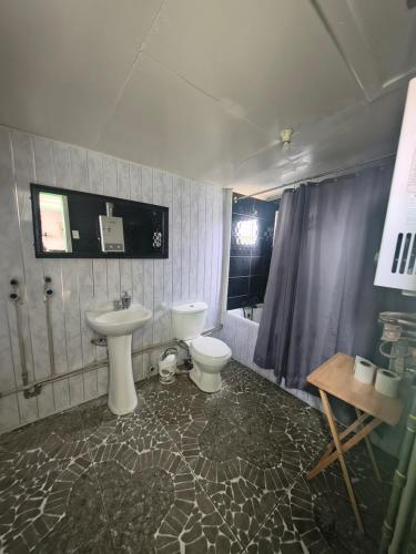 Phòng tắm tại Magic House Patagonia