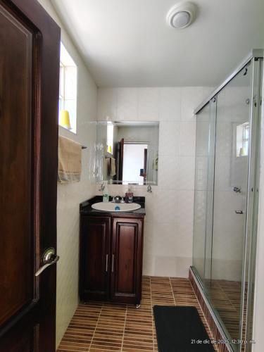 Ένα μπάνιο στο Hospedaje en casa familia