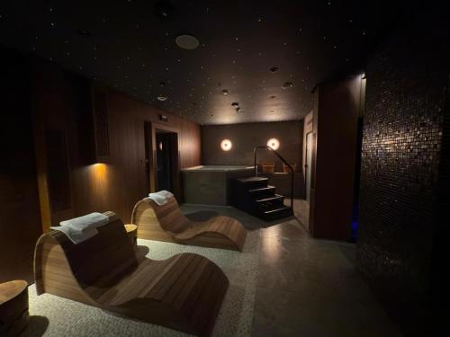 Posezení v ubytování TatryTop Giewont House & SPA