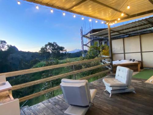 Ban công/sân hiên tại Nakawe Guatape