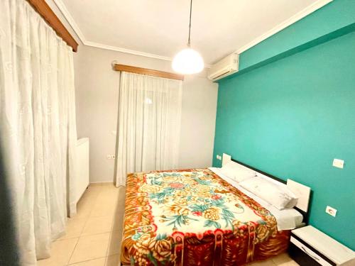 Postel nebo postele na pokoji v ubytování Casa Verde Blu