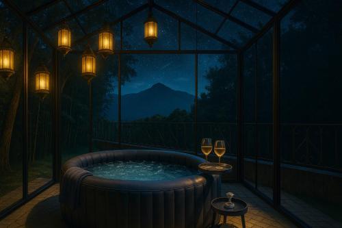 Nespecifikovaný výhled na hory nebo výhled na hory při pohledu z apartmánu