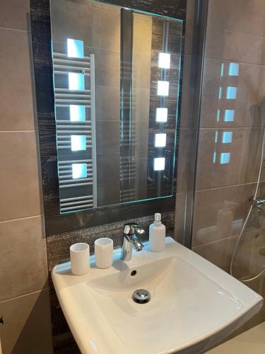 Koupelna v ubytování Schlof'zheim