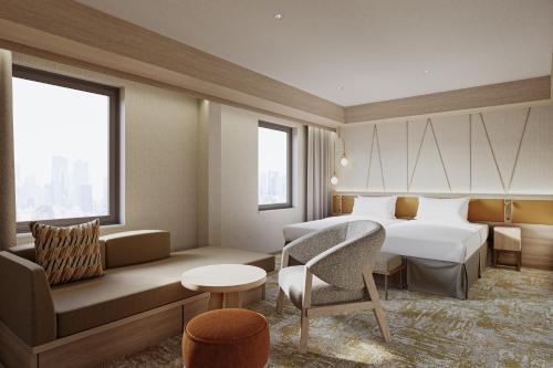 Khu vực ghế ngồi tại Mitsui Garden Hotel Sapporo