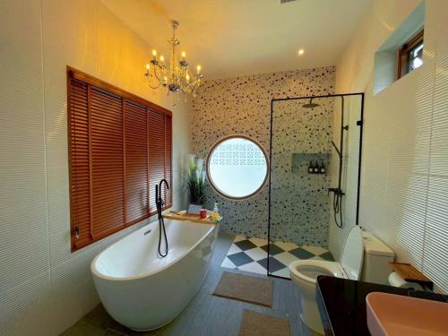 Et badeværelse på Villanarachaam