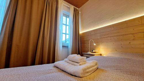 En eller flere senge i et værelse på Da Nonna Isa Apartment - Bernina and Valtellina experience