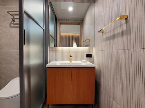 Ένα μπάνιο στο 호텔휴