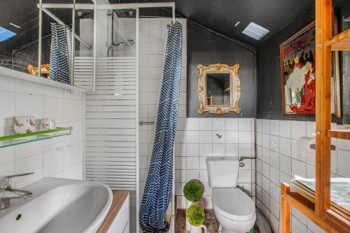 Et badeværelse på Chez Poton