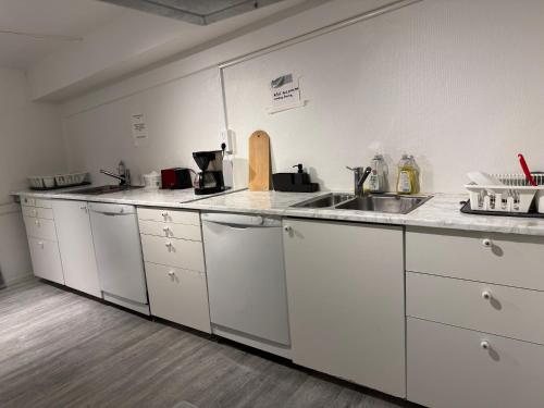 Køkken eller tekøkken på Frövi vandrarhem