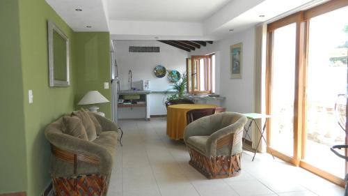 Un lugar para sentarse en Hotel Condominium La Posada de Bucerias