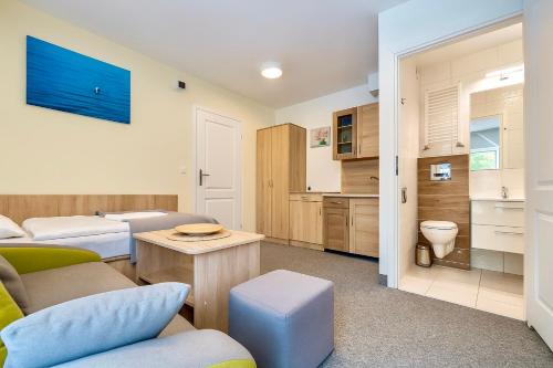 Ένα μπάνιο στο Dom Gościnny Matex