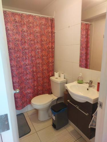 Phòng tắm tại Depto cerca playa