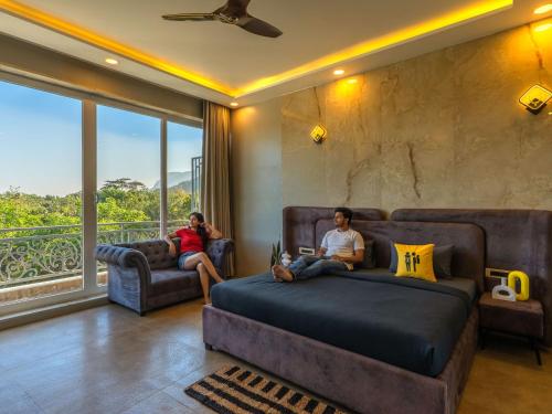 Et opholdsområde på The Hosteller Bam Lonavala, Tiger Point