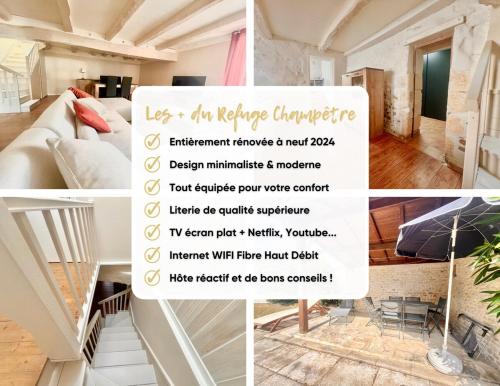 Postel nebo postele na pokoji v ubytování REFUGE CHAMPETRE - Moderne & Confort - Jardin Terrasse Barbecue - Parking et Wifi Gratuit - ESPACE ET DETENTE - Parfaitement équipé - Idéal FAMILLE