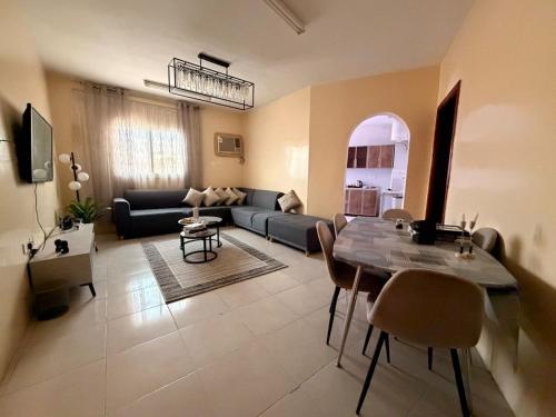 Et tv og/eller underholdning på شقه بالقرب من الحرم النبوي