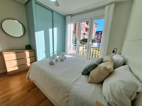 En eller flere senge i et værelse på El Balcón del Asturcón