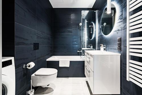 Koupelna v ubytování Towarowa Towers Warsaw