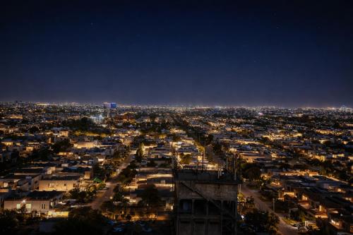 Udsigt til Lahore eller udsigt til byen taget fra hotellet