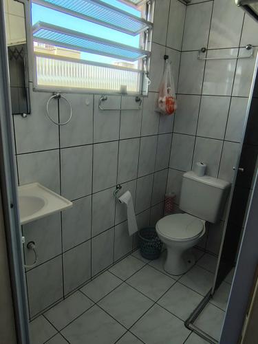 Phòng tắm tại Kitnet em São Vicente