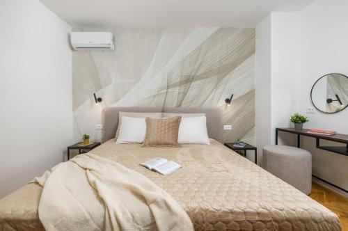 En eller flere senge i et værelse på Villa Marija Medulin by Villsy