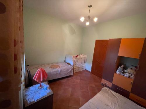 En eller flere senge i et værelse på Luxury villas