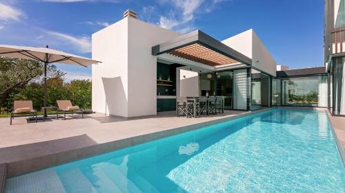 Modern villa Ruzic with pool near Porec