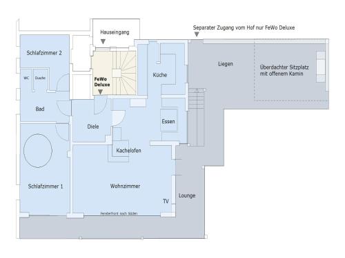 a floor plan of a house at Landhausvilla Strittberg 7 in Höchenschwand